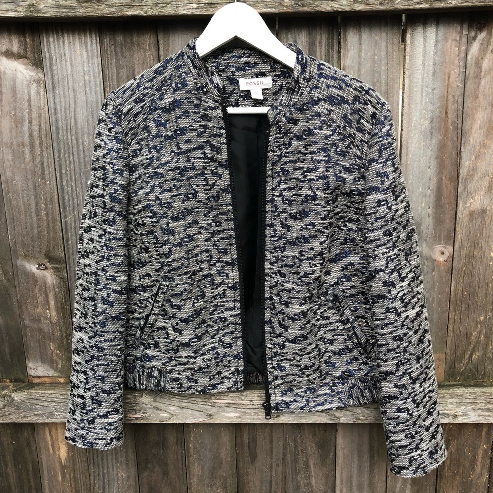 Fossil zipper jacket (M) - Picture 7 of 8